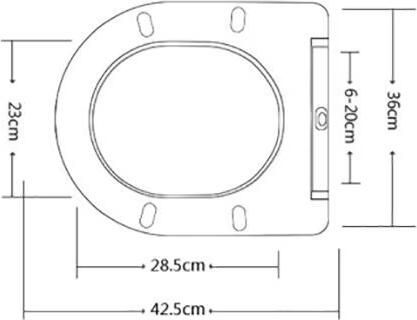 Xellanz Toiletzitting Nibiru | Sofclose met quick-release | Duroplast | Wit - Foto 3