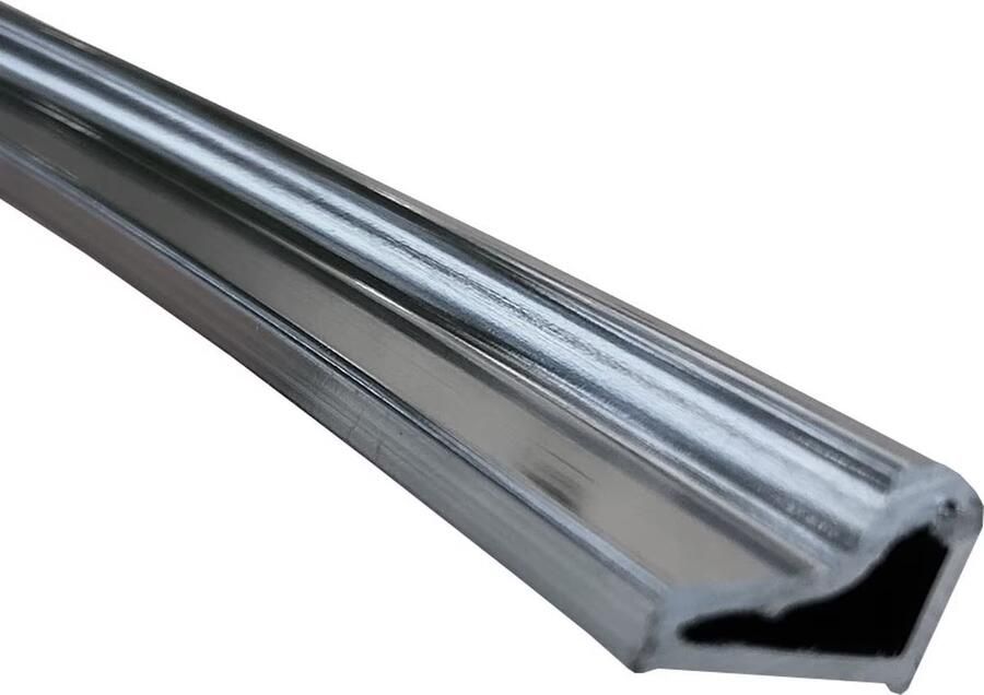 Xellanz universeel inkortbaar bodemstrip waterkering 1 4 rond chroom lengte circa 72 cm