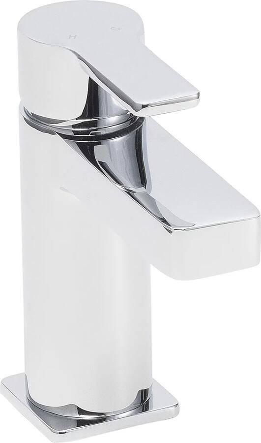 Xellanz Wastafelkraan Salas | Opbouw | Mengkraan | Laag model | 1-hendel | Vierkant | Chroom - Foto 2