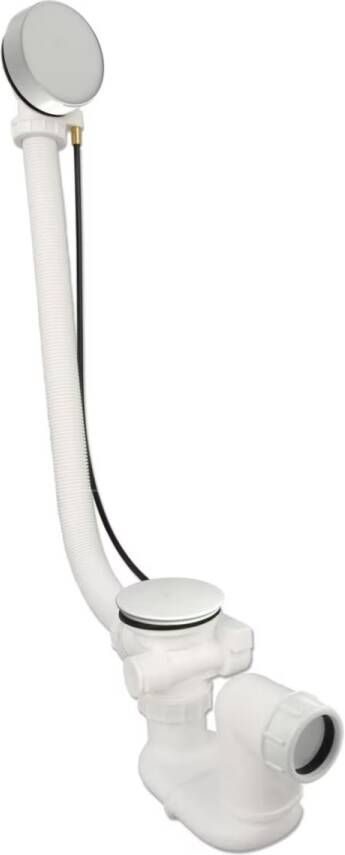 Xenz Badafvoer Pure | Overloop combinatie | Draaiknop | Rond | Wit mat