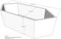 Xenz beterbad baddrager voor antilla 190x80cm - Thumbnail 1