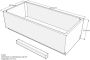 Xenz beterbad baddrager voor bodysize 190x90cm - Thumbnail 1