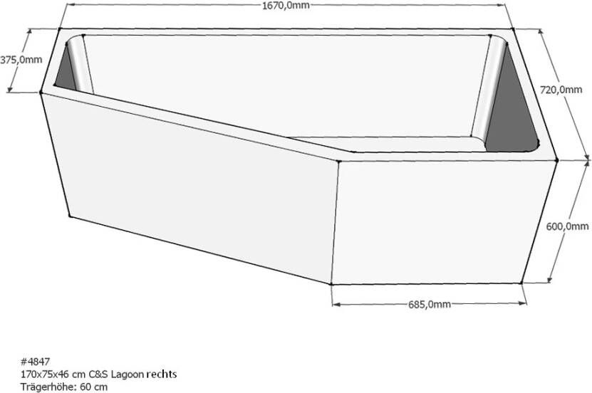 Xenz PS Baddrager t.b.v. Lagoon Society Compact Links 170x75 cm