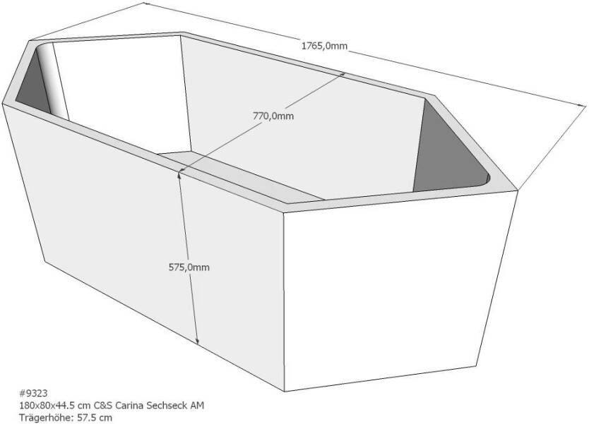Xenz beterbad baddrager voor lucia 180x80cm