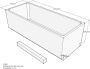 Xenz beterbad baddrager voor society 190x80cm - Thumbnail 1