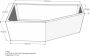 Xenz beterbad baddrager voor society compact links 170x75cm - Thumbnail 1