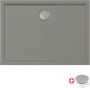 Xenz Douchebak Mariana | 110x80x4 cm | Incl.Afvoersifon-Chroom | Acryl | Rechthoekig | Cement mat - Thumbnail 2