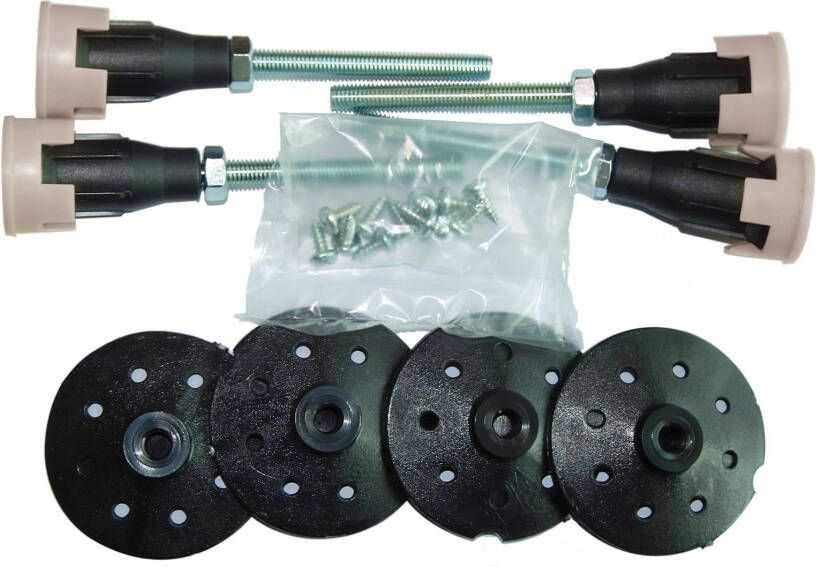 Xenz douchebakpoten universeel 8-15cm verstelbaar 4 stuks DP01 - Foto 2