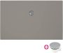 Xenz Douchevloer Flat | 150x90 cm | Incl.Afvoersifon-Chroom | Acryl | Rechthoekig | Cement mat - Thumbnail 2