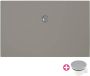 Xenz Douchevloer Flat | 160x90 cm | Incl.Afvoersifon-Chroom | Acryl | Rechthoekig | Cement mat - Thumbnail 2