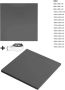 Xenz Douchevloer Flat Zero | 180x80x4 | Incl.Afvoersifon-Chroom | Acryl | Rechthoekig | Antraciet - Thumbnail 1