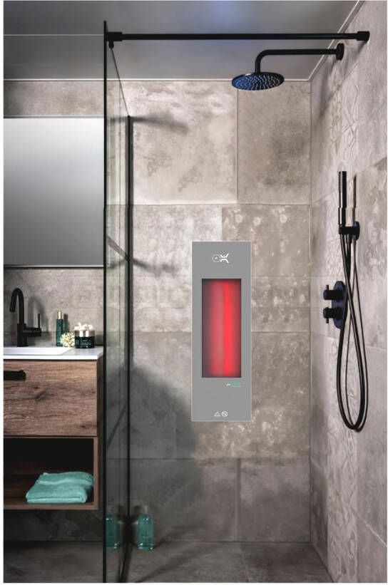 Xenz Feel Good Shower M infrarood inbouw 68x20 cm grijs