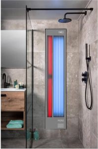 Xenz Feel Good Shower UV en infrarood 180 185x40x17 cm grijs