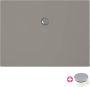 Xenz Douchevloer Flat | 100x90 cm | Incl.Afvoersifon-Chroom | Acryl | Rechthoekig | Cement mat - Thumbnail 3