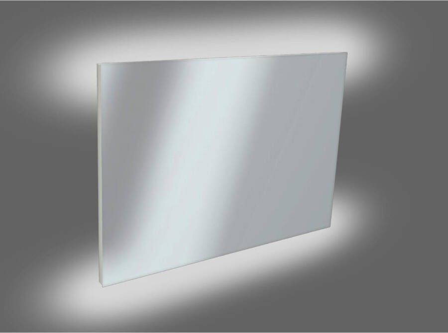 Xenz Badkamerspiegel Garda 100x70cm met Ledverlichting Boven- en Onderzijde en Spiegelverwarming - Foto 2