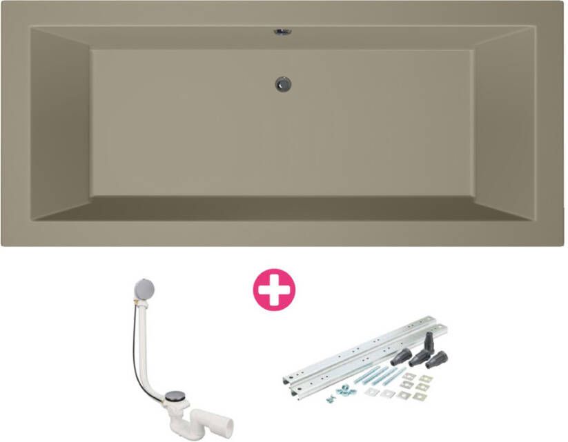 Xenz Society inbouw bad 190x120 cm klei mat