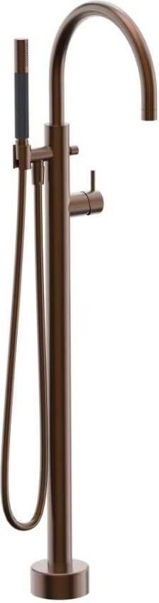 Xenz Vrijstaande badkraan Duero | Hoogte uitloop 84.5 cm | Draaibare uitloop | Mengkraan | Oud Koper