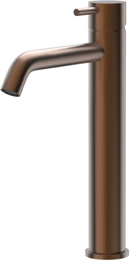 Xenz Wastafelkraan Duero | Opbouw | Mengkraan | Hoog model | Brons geborsteld PVD coating