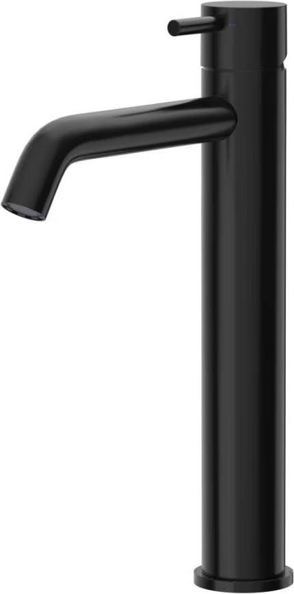 Xenz Wastafelkraan Duero | Opbouw | Mengkraan | Hoog model | Ebony (zwart mat)