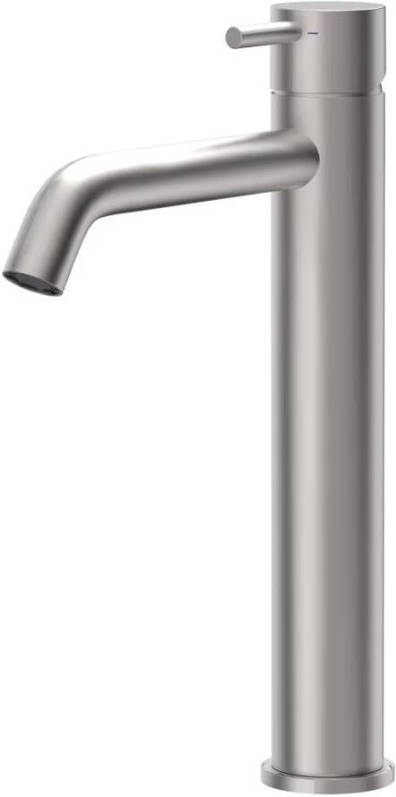 Xenz Wastafelkraan Duero | Opbouw | Mengkraan | Hoog model | Inox (rvs look)
