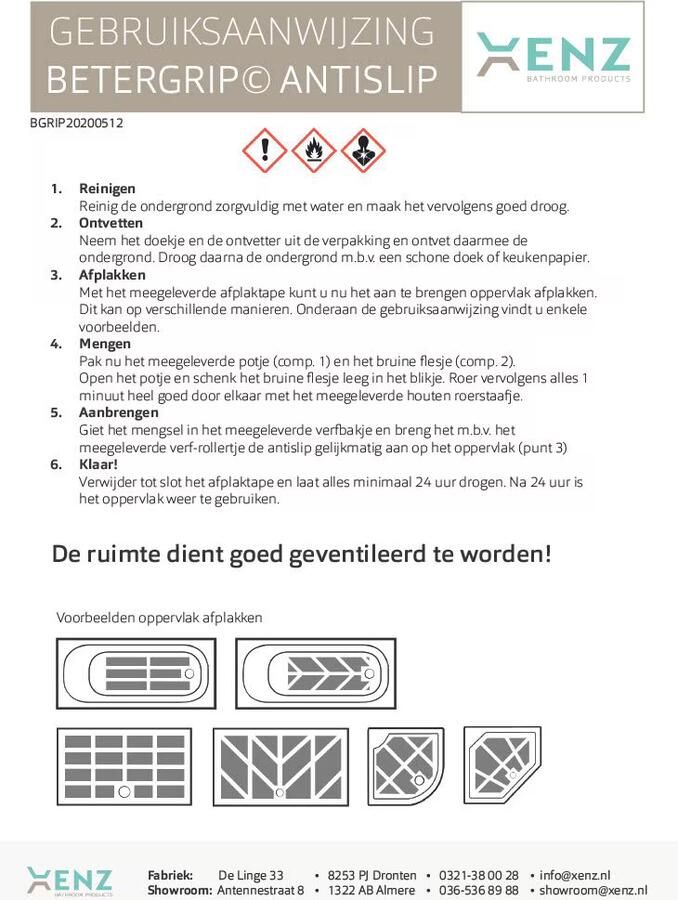 Xenz betergrip antiSlip veiligheidscoating