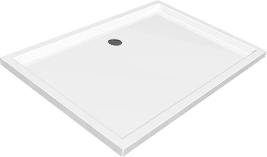 Xenz Douchebak Mariana | 110x100x4 cm | Incl.Afvoersifon-Chroom | Acryl | Rechthoekig | Wit glans - Foto 20