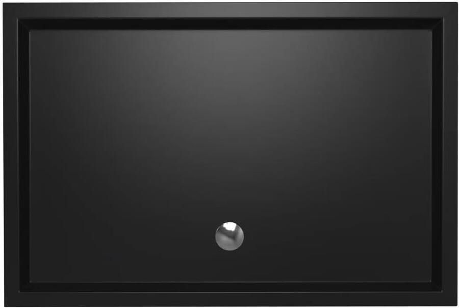 Xenz Douchebak Mariana | 120x80x4 cm | Incl.Afvoersifon-Chroom | Acryl | Rechthoekig | Zwart mat - Foto 2