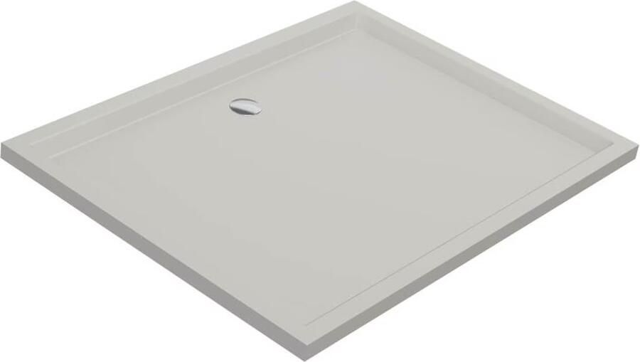 Xenz Douchebak Mariana | 120x90x4 cm | Incl.Afvoersifon-Chroom | Acryl | Rechthoekig | Cement mat - Foto 3