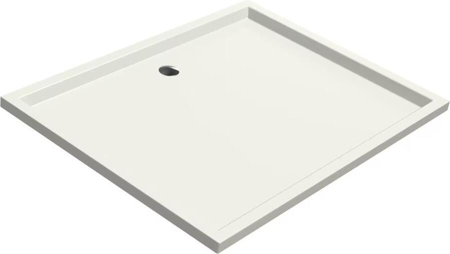 Xenz Douchebak Mariana | 130x100x4 cm | Incl.Afvoersifon-Chroom | Acryl | Rechthoekig | Wit mat - Foto 4