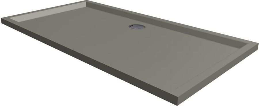 Xenz Douchebak Mariana | 140x90x4 cm | Incl.Afvoersifon-Chroom | Acryl | Rechthoekig | Cement mat - Foto 3