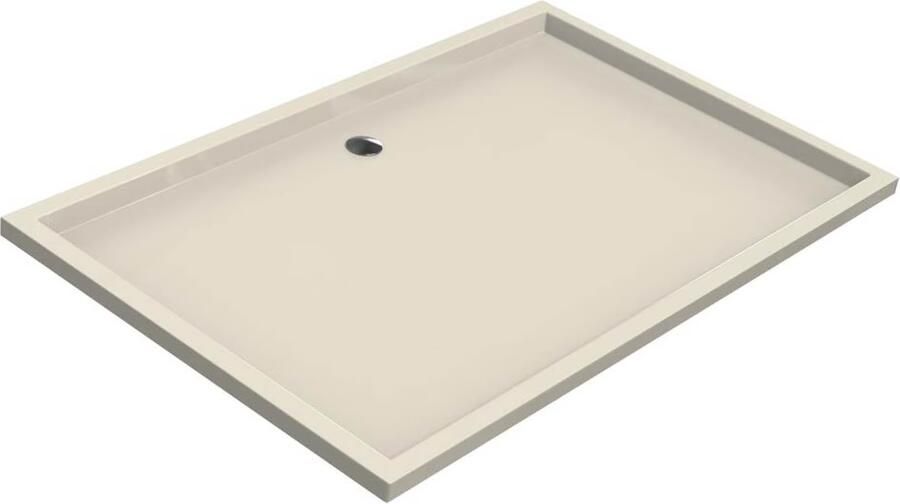 Xenz Douchebak Mariana | 160x100x4 cm | Incl.Afvoersifon-Chroom | Acryl | Rechthoekig | Pergamon glans - Foto 4