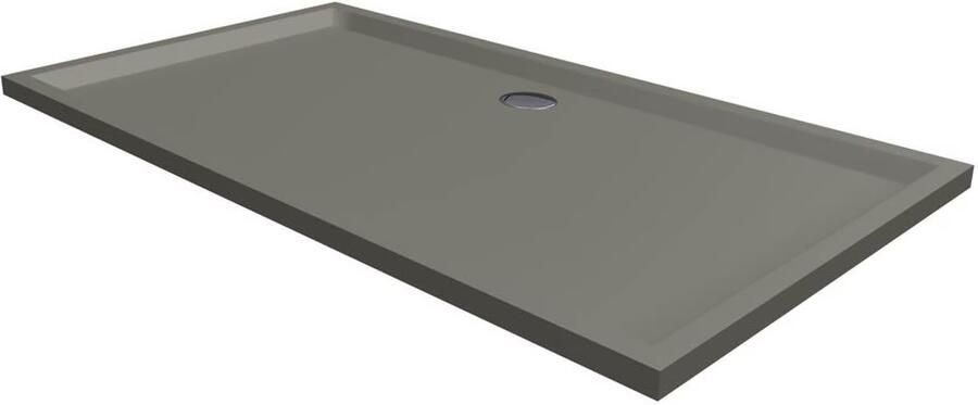 Xenz Douchebak Mariana | 160x90x4 cm | Incl.Afvoersifon-Chroom | Acryl | Rechthoekig | Cement mat - Foto 3