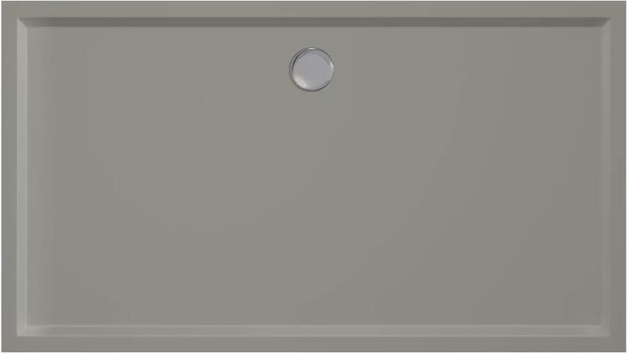 Xenz Douchebak Mariana | 160x90x4 cm | Incl.Afvoersifon-Chroom | Acryl | Rechthoekig | Cement mat - Foto 2
