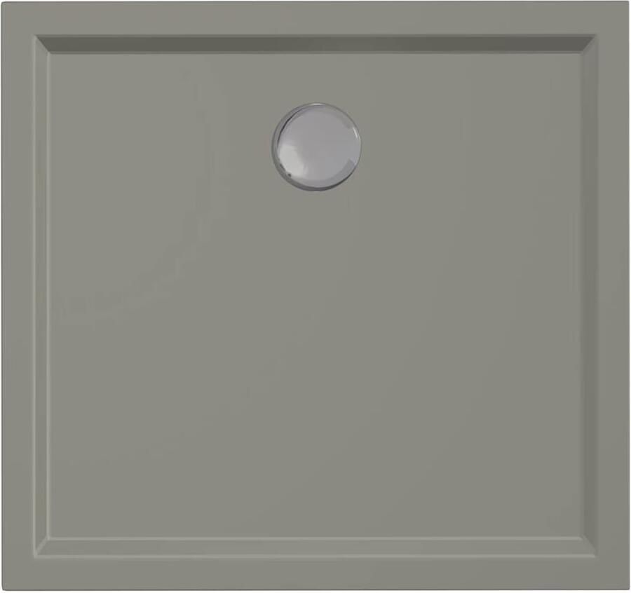 Xenz Douchebak Mariana | 80x75x4 cm | Incl.Afvoersifon-Chroom | Acryl | Rechthoekig | Cement mat - Foto 2