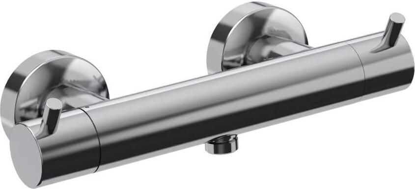 Xenz Douchekraan Duero | Opbouw | Thermostaatkraan | Tweegreeps | Chroom - Foto 2