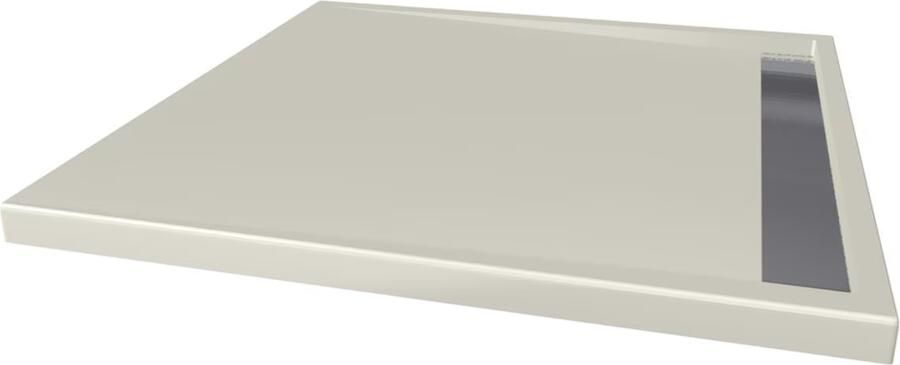 Xenz Douchevloer Easy Tray | 100x100 cm | Incl.Gootcover en Afvoersifon | Acryl | Vierkant | Pergamon glans - Foto 5