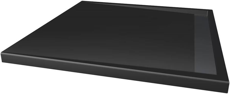 Xenz Douchevloer Easy Tray | 100x100 cm | Incl.Gootcover en Afvoersifon | Acryl | Vierkant | Zwart mat - Foto 4