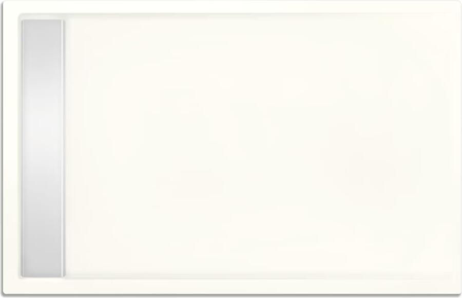 Xenz Douchevloer Easy Tray | 120x100 cm | Incl.Gootcover en Afvoersifon | Acryl | Rechthoek | Wit mat - Foto 4