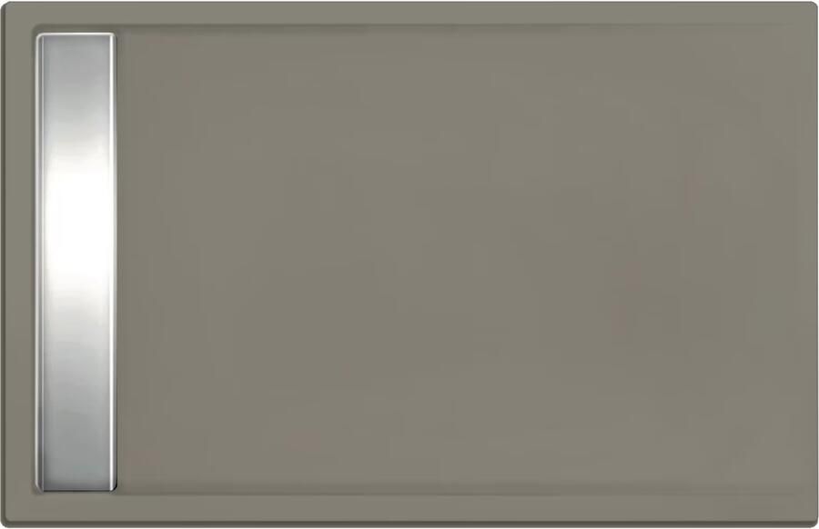 Xenz Douchevloer Easy Tray | 120x100 cm | Incl.Gootcover en Afvoersifon | Acryl | Rechthoek | Cement mat - Foto 5