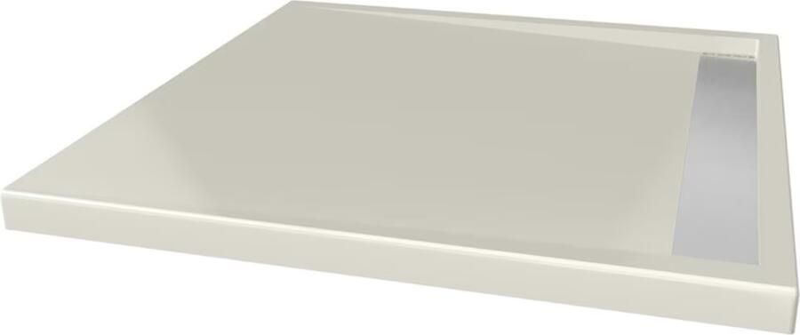 Xenz Douchevloer Easy Tray | 90x90 cm | Incl.Gootcover en Afvoersifon | Acryl | Vierkant | Pergamon glans - Foto 6