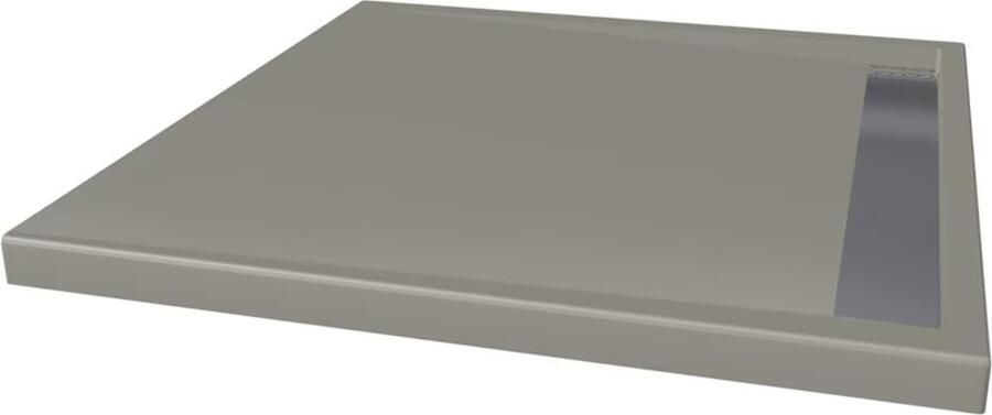 Xenz Douchevloer Easy Tray | 90x90 cm | Incl.Gootcover en Afvoersifon | Acryl | Vierkant | Cement mat - Foto 4
