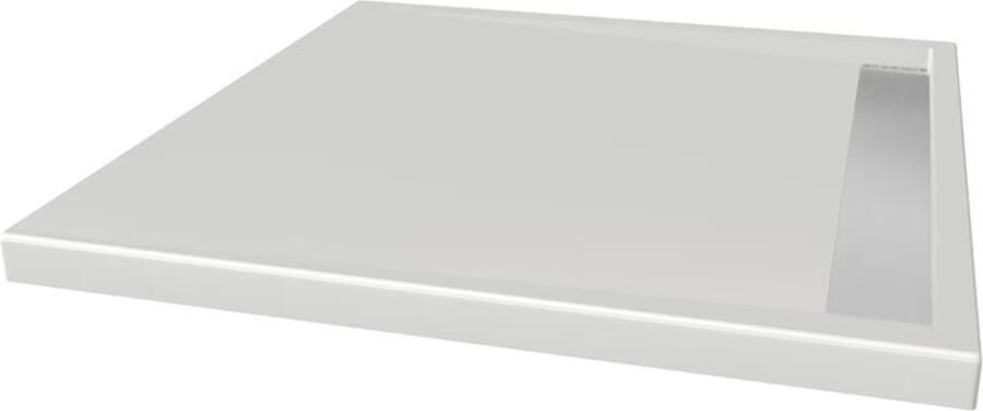 Xenz Douchevloer Easy Tray | 90x90 cm | Incl.Gootcover en Afvoersifon | Acryl | Vierkant | Wit mat - Foto 3
