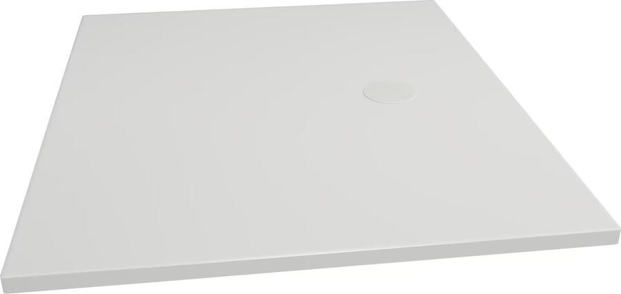 Xenz Douchevloer Flat | 200x100 cm | Incl.Afvoersifon-Chroom | Acryl | Rechthoekig | Wit glans - Foto 11