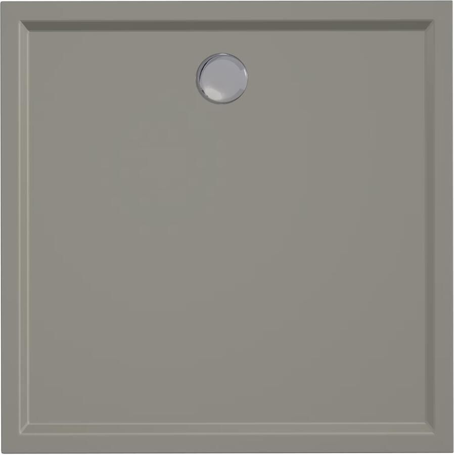Xenz Douchebak Mariana | 90x90x4 cm | Incl.Afvoersifon-Chroom | Acryl | Vierkant | Cement mat - Foto 2
