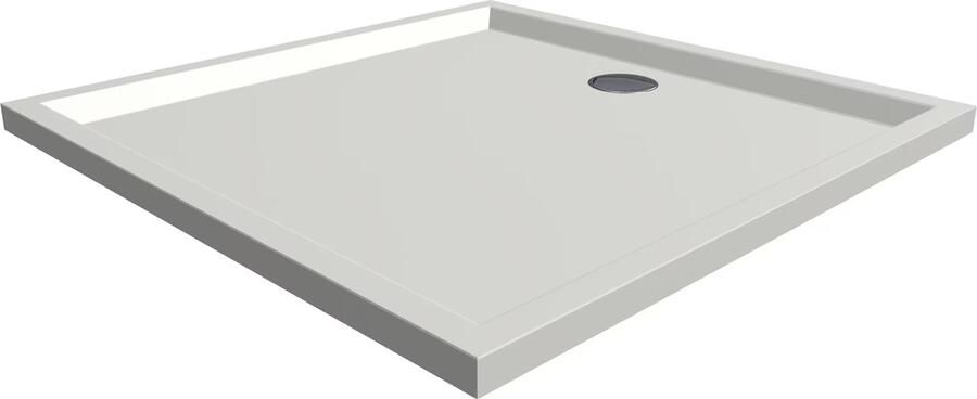 Xenz Douchebak Mariana | 90x90x4 cm | Incl.Afvoersifon-Chroom | Acryl | Vierkant | Wit mat - Foto 3