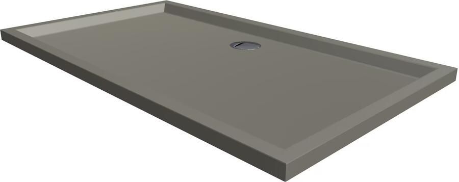 Xenz Douchebak Mariana | 150x100x4 cm | Incl.Afvoersifon-Chroom | Acryl | Rechthoekig | Cement mat - Foto 4