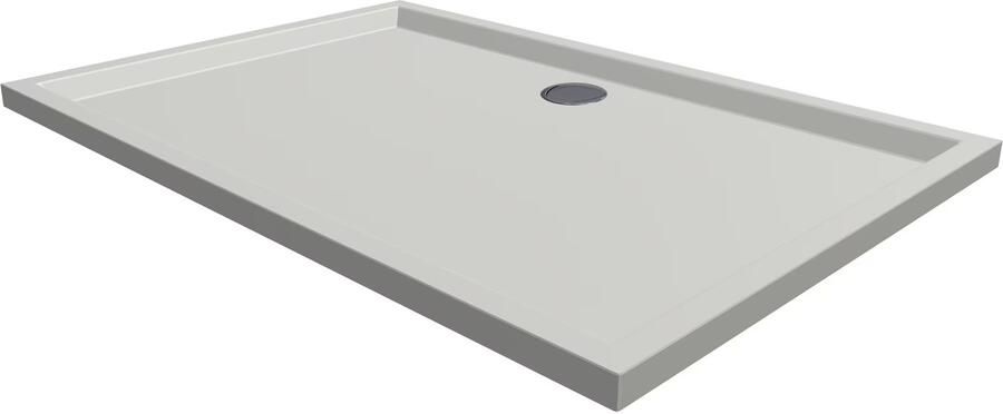 Xenz Douchebak Mariana | 150x100x4 cm | Incl.Afvoersifon-Chroom | Acryl | Rechthoekig | Wit mat - Foto 7