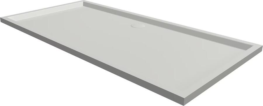 Xenz Douchebak Mariana | 170x90x4 cm | Incl.Afvoersifon-Chroom | Acryl | Rechthoekig | Wit mat - Foto 4