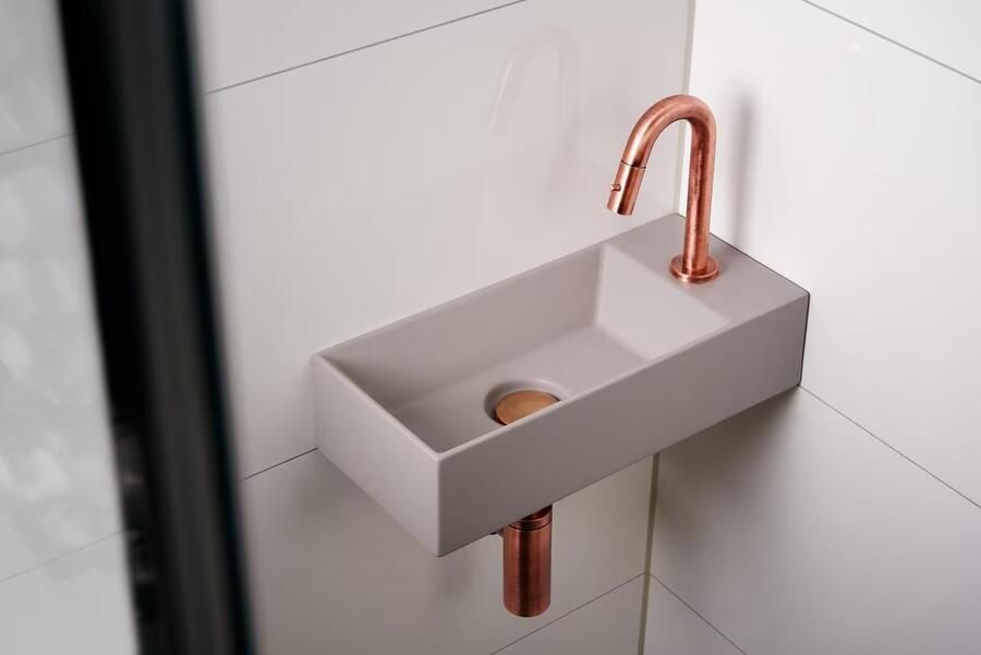 Xenz Duero Plus fonteinkraan 11 cm opbouw rond oud koper