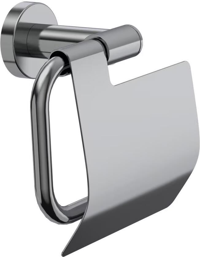 Xenz Duero toiletrol houder met klep messing chroom - Foto 3